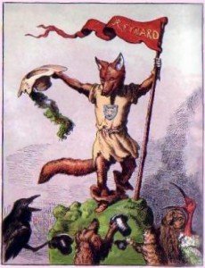 reynard-the-fox via Wikipedia Renart the fox, drawn by Ernest Griset, from a children's book published in 1869. This image (or other media file) is in the public domain because its copyright has expired.